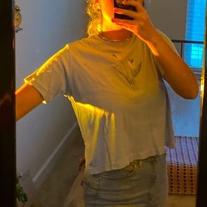 Light blue comfy tulip t-shirt